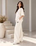 Women’s Oversized Co-Ord Set – Off White | Burraq