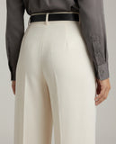 Tailored Wide Leg Pants - Off White