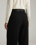 Tailored Wide Leg Pants - Black