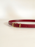 Unisex Faux Luxury Waist Belts - Maroon