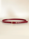 Unisex Faux Luxury Waist Belts - Maroon