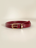 Unisex Faux Luxury Waist Belts - Maroon