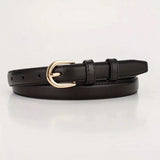 Unisex Faux Luxury Waist Belts - Maroon