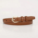 Unisex Faux Luxury Waist Belts - Maroon