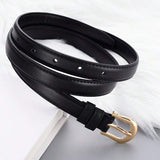 Unisex Faux Luxury Waist Belts - Black