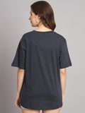 Charcoal Grey Drop Shoulder Oversize T Shirt