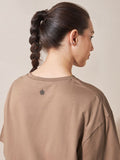 Brown Drop Shoulder Oversize T Shirt