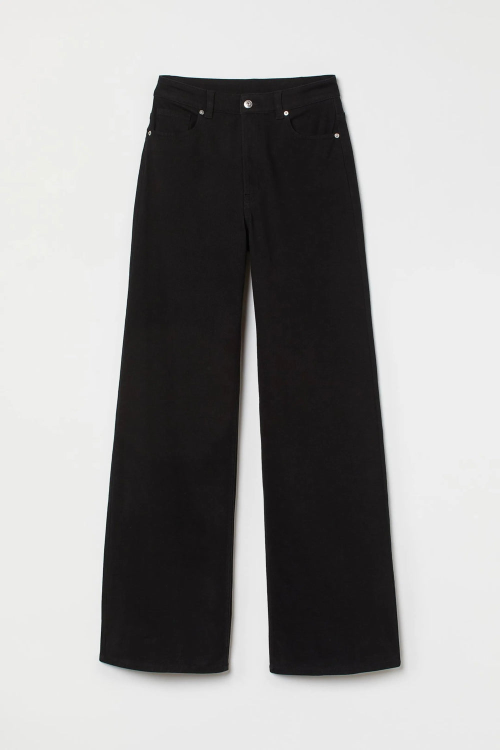 Premium Black High Waist Wide Leg