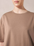 Brown Drop Shoulder Oversize T Shirt