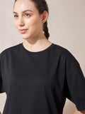 Black Drop Shoulder Oversize T Shirt