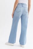 Icy Blue High Waisted Wide Leg