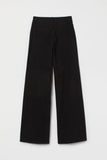 Premium Black High Waist Wide Leg