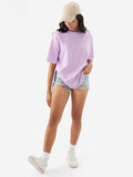 Light Purple  Drop Shoulder Oversize T Shirt