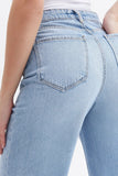 Icy Blue High Waisted Wide Leg