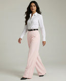 Tailored Wide Leg Pants - Blush Pink