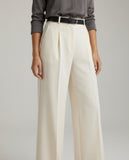 Tailored Wide Leg Pants - Off White