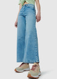 Wide Leg Loose Fit High Waist Jeans Mid Blue