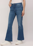 Dion Blue High Rise Flare Jeans