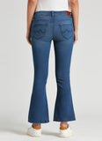 Pimlico Blue Mid Waist Flare Jeans