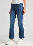 Pimlico Blue Mid Waist Flare Jeans