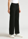 Hailey Premium Black High Waist Wide Leg Jeans