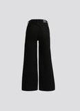 Hailey Black High Waist Loose Wide Leg Jeans