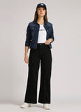 Hailey Black High Waist Loose Wide Leg Jeans