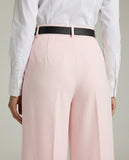 Tailored Wide Leg Pants - Blush Pink