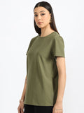 Olive Green T Shirt – Soft Cotton Casual Tee