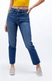 Blue High Waist Mom Jeans