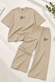 Women’s Oversized Co-Ord Set – Beige | Burraq