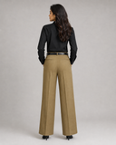Tailored Wide Leg Pants - Golden Brown