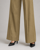 Tailored Wide Leg Pants - Golden Brown