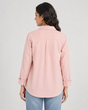 Women’s Cotton Button Down Shirt - Pink