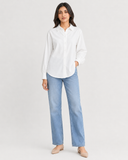 Women’s Cotton Button Down Shirt - White