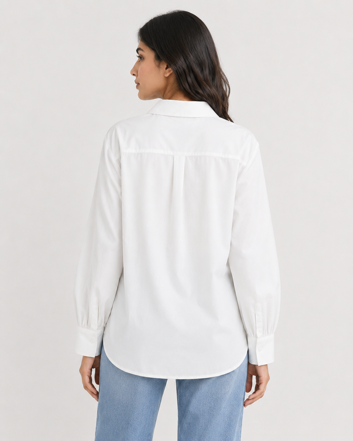 Women’s Cotton Button Down Shirt - White