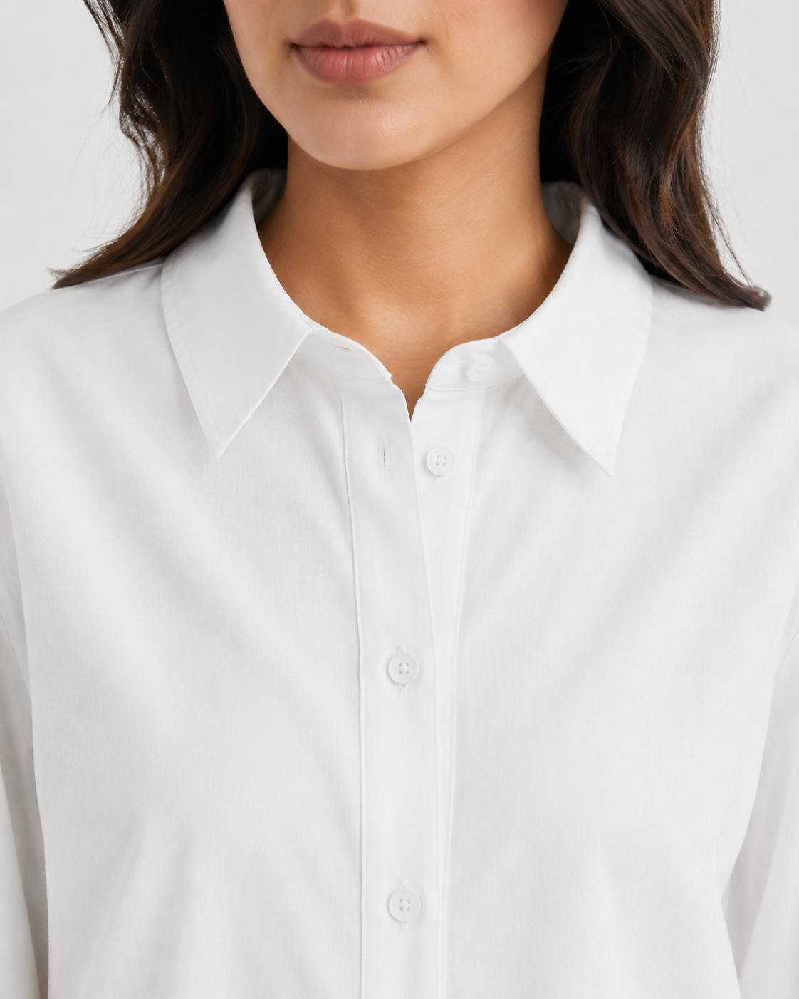 Women’s Cotton Button Down Shirt - White