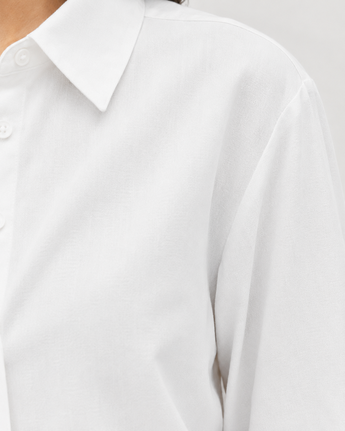 Women’s Cotton Button Down Shirt - White