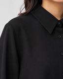 Women’s Cotton Button Down Shirt - Black