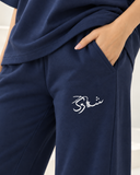 Women’s Oversized Co-Ord Set – Navy Blue | Burraq