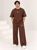 Men's Oversized Co-Ord Set – Brown | Burraq