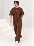 Men's Oversized Co-Ord Set – Brown | Burraq