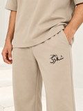 Men's Oversized Co-Ord Set – Beige | Burraq
