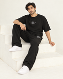 Men's Oversized Co-Ord Set – Black| Burraq