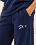Men's Oversized Co-Ord Set – Navy Blue | Burraq