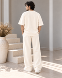 Men's Oversized Co-Ord Set – Off White | Burraq