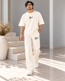 Men's Oversized Co-Ord Set – Off White | Burraq