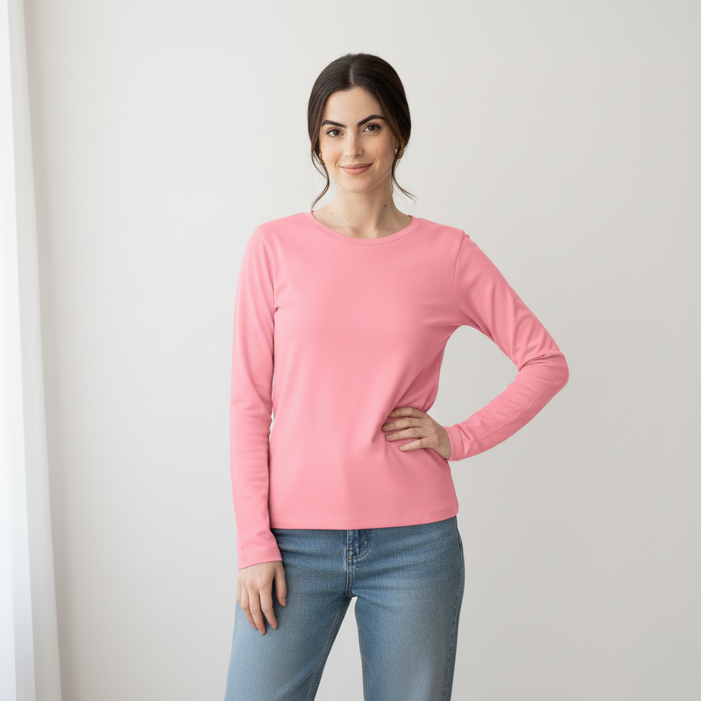 Pink Classic Full Sleeve Tee