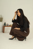 Tailored Wide Leg Pants - Brown
