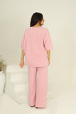 Women’s Oversized Co-Ord Set – Pink | Burraq
